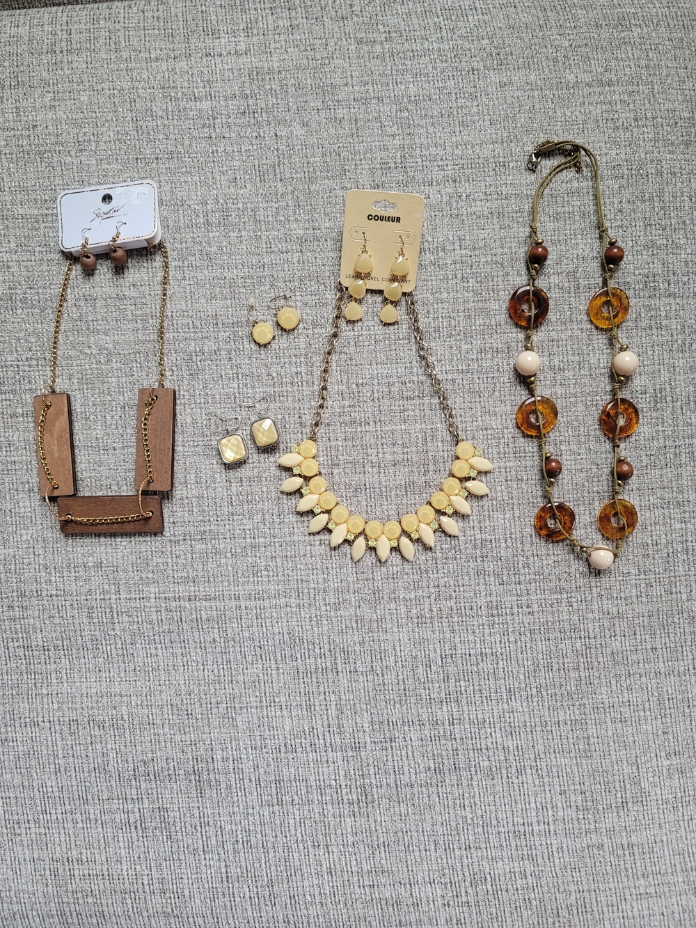 Bundle Of 3- Necklace w/ Earring Set- & 2 Necklaces